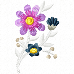 Flowers And Tree Embroidery Design 11 Flowers And Tree Embroidery Design 11